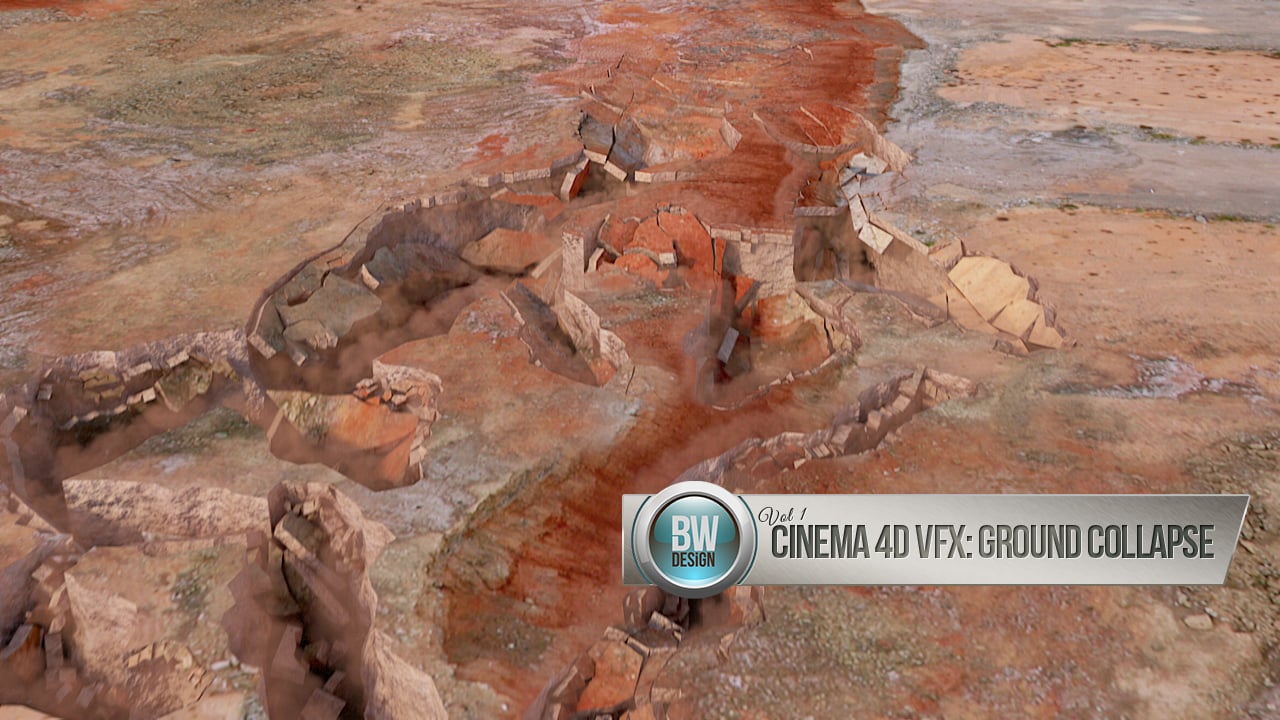 Cinema 4D VFX Volume 1: Ground Collapse