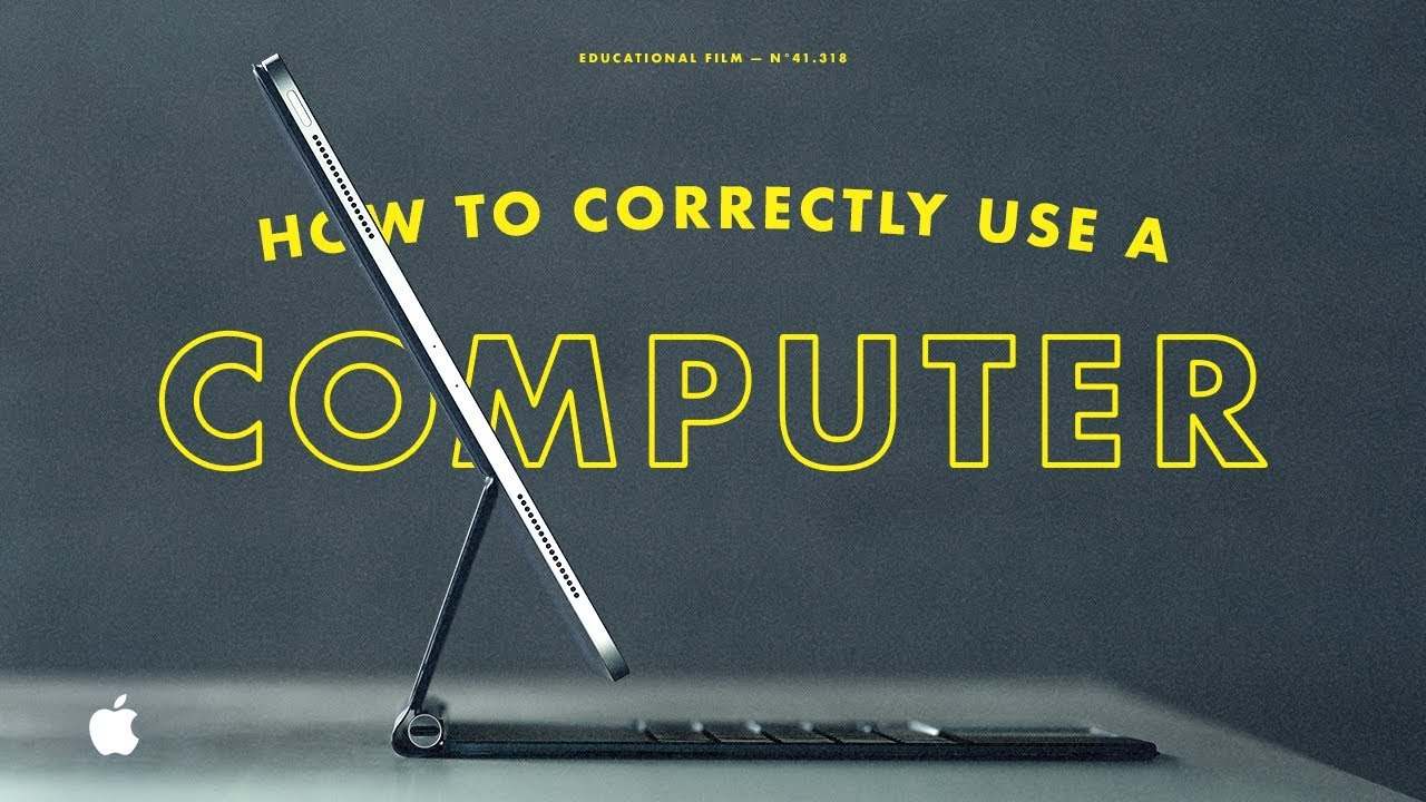 iPad Pro — How to correctly use a computer — Apple