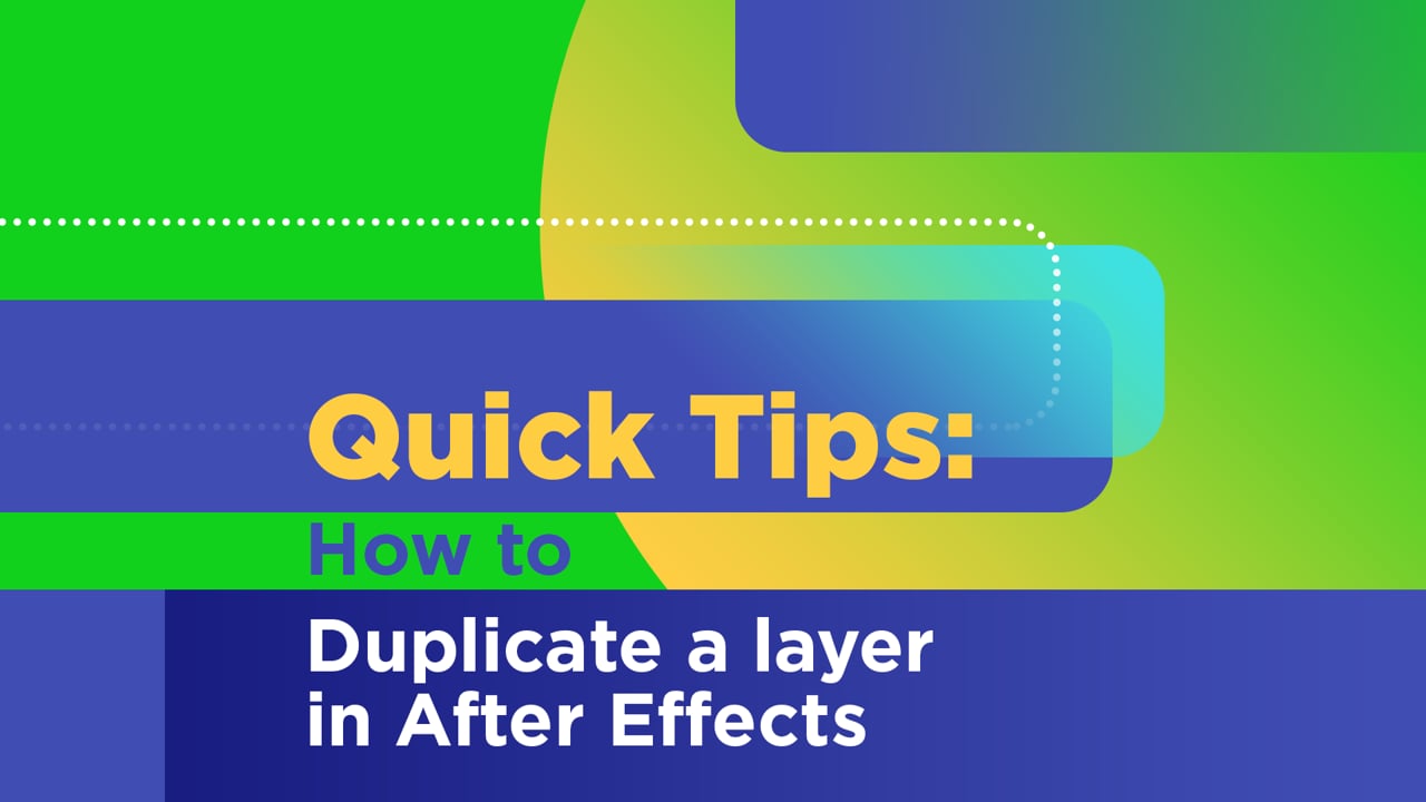 How to Duplicate a Layer in After Effects