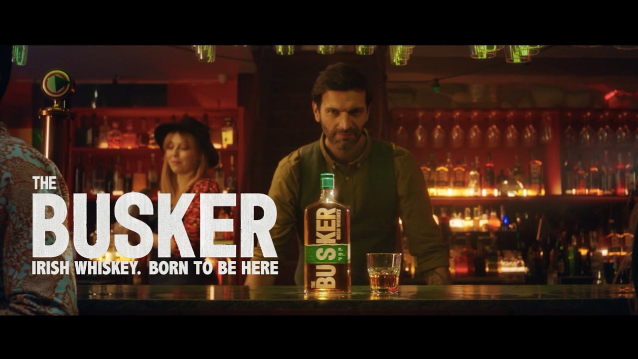 The Busker. Irish Whiskey. Born to be here.