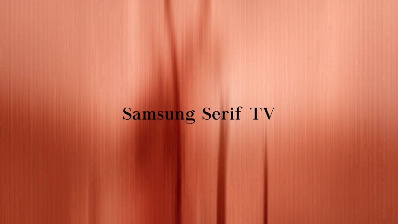 SAMSUNG SERIF TV CURTAIN ANIMATION