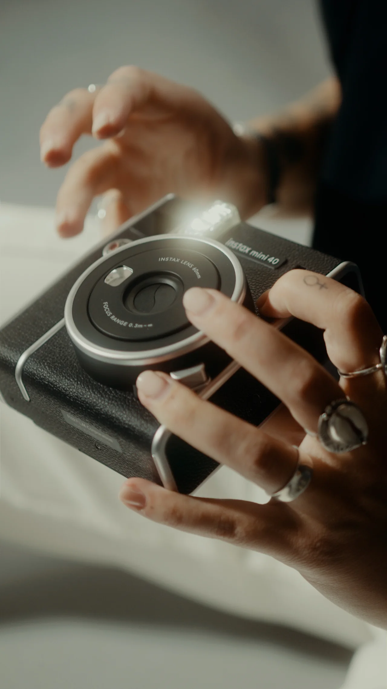 Fujifilm Instax Mini 40 with Jitske Vandeveire