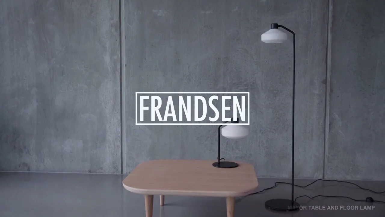 Introducing the Mayor Table & Floor Lamps Designed by Toni Rie for Frandsen