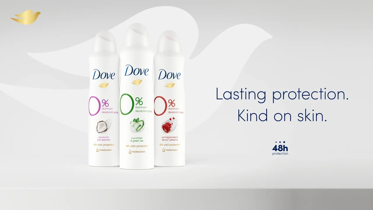 Dove Aluminum Free Deodorant Spray - Coconut & Pink Jasmine