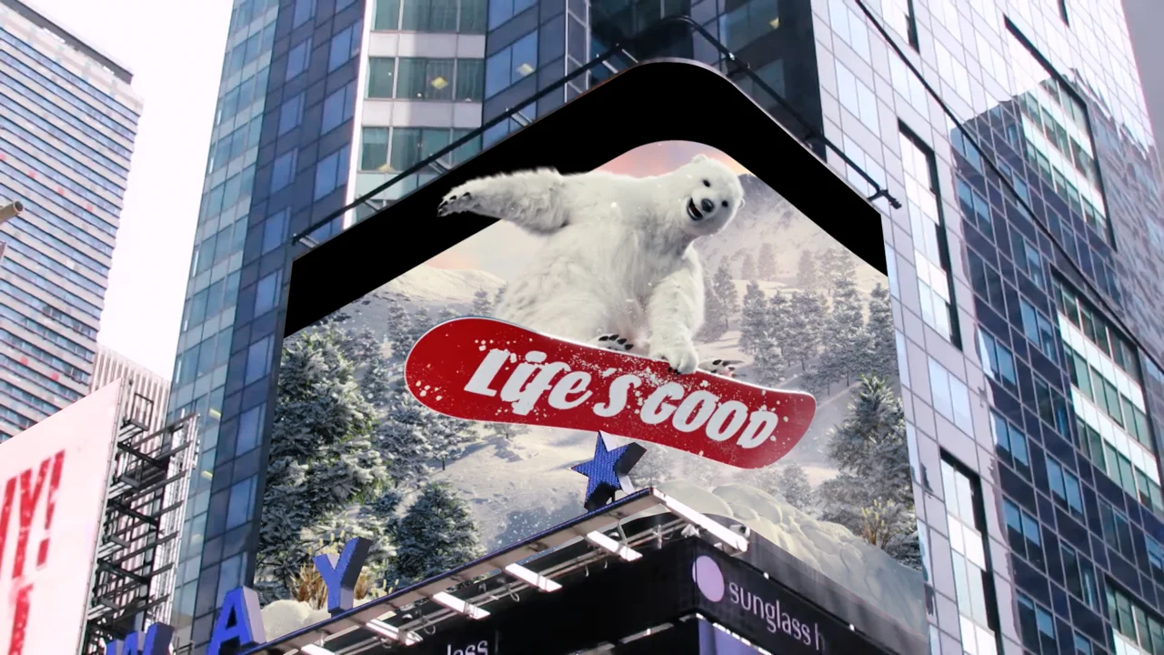 LG : 'Snowboard' (NY Time Square)