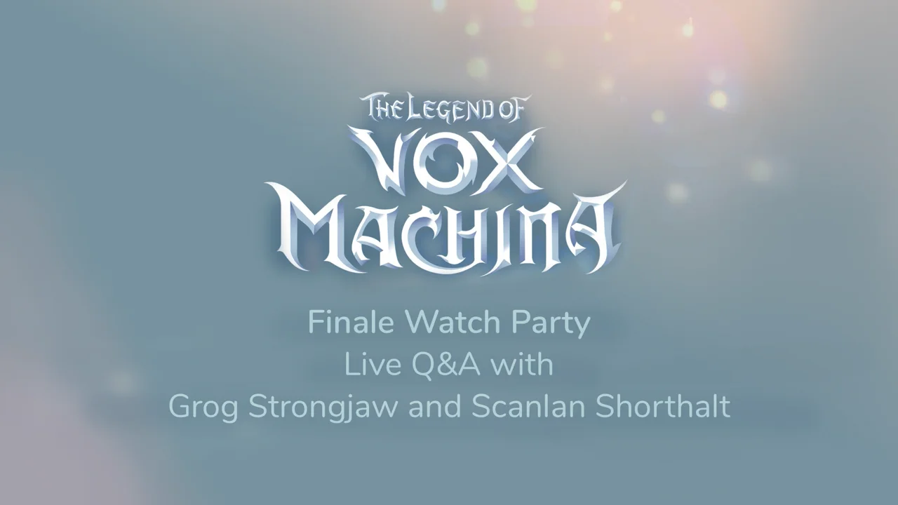Nexus Studios - Live Q&A with Grog & Scanlan (The Legend of Vox Machina)
