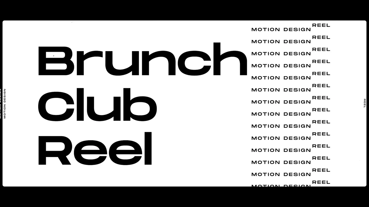 Brunch Club Motion / Design Reel
