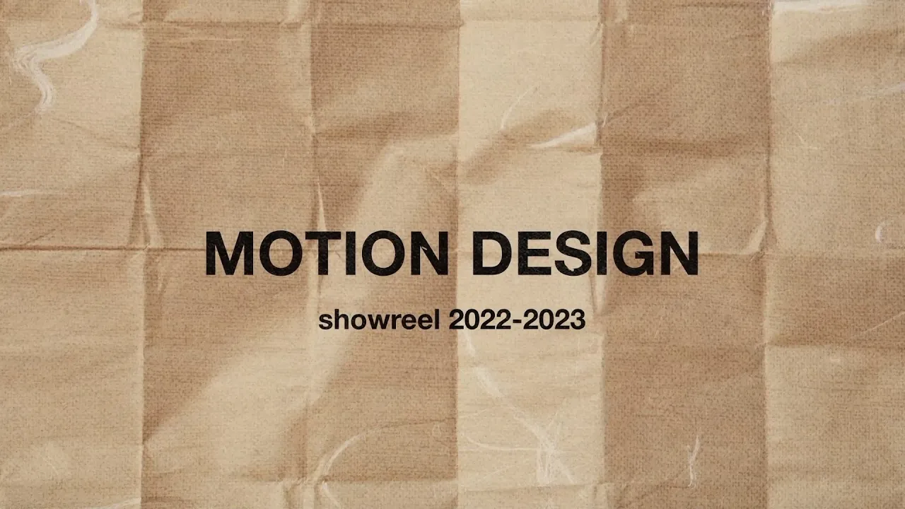 Motion design SHOWREEL 2023