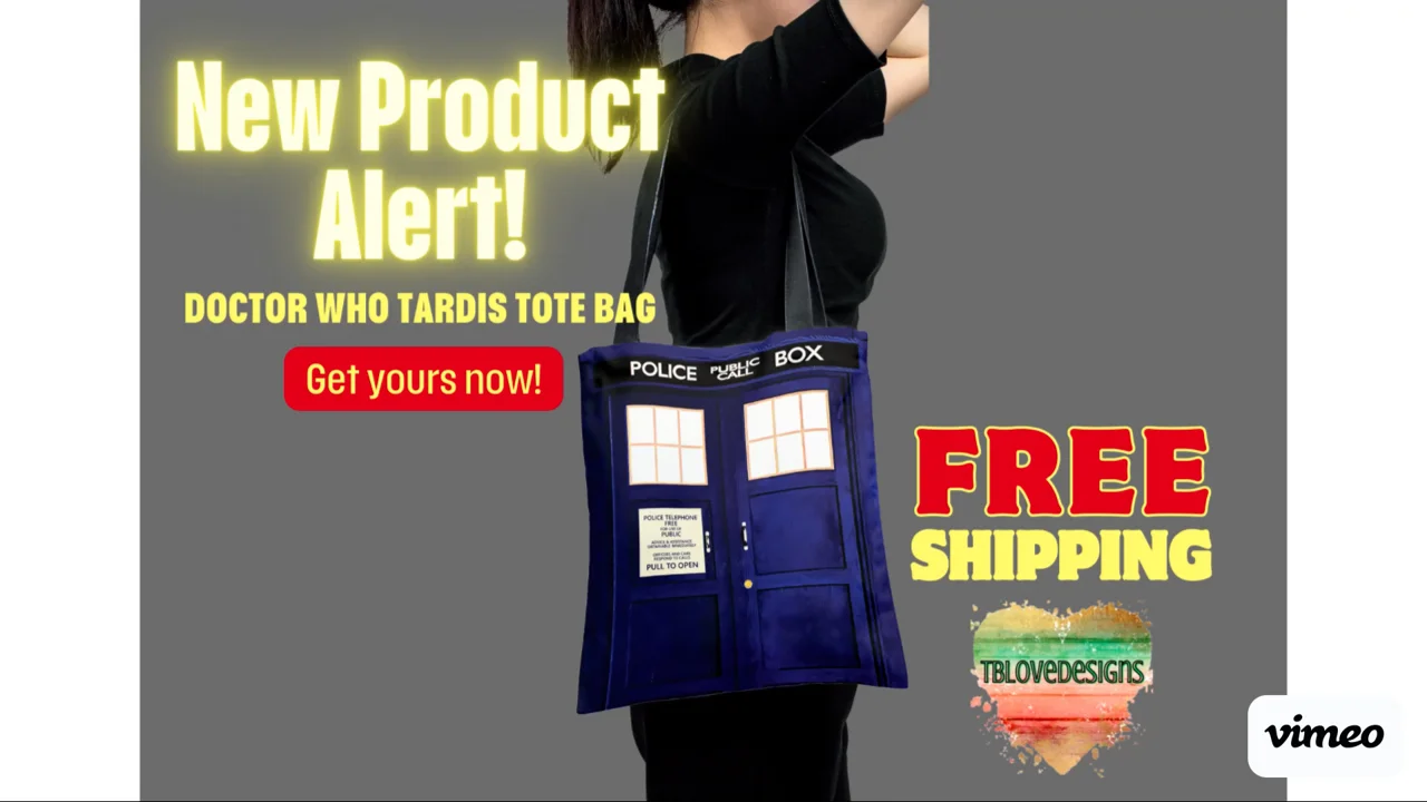 New Product For All The Whovians! Doctor Who TARDIS Tote Bag