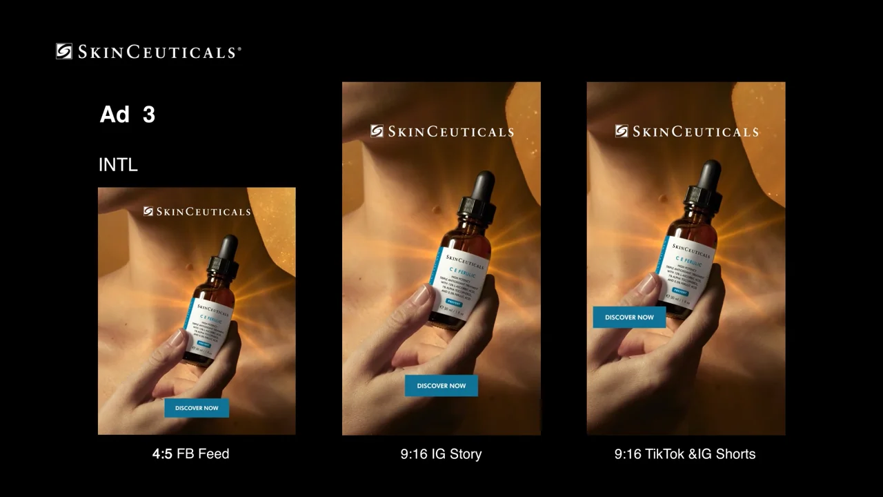 Skin Ceuticals: Social Media Ad Suite