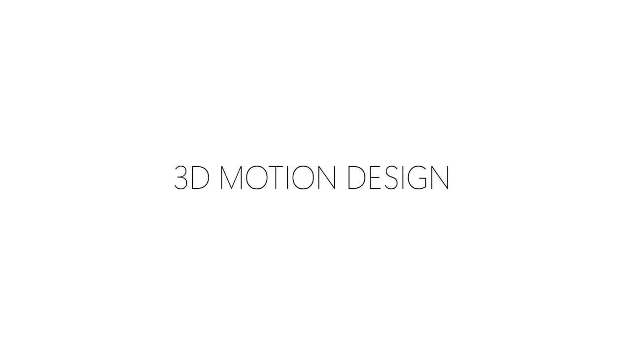 3D Motion Design │ Reel '24