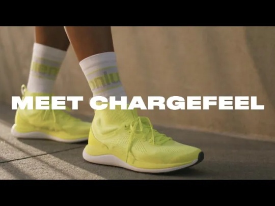 Meet chargefeel. The shoe that’s always on.