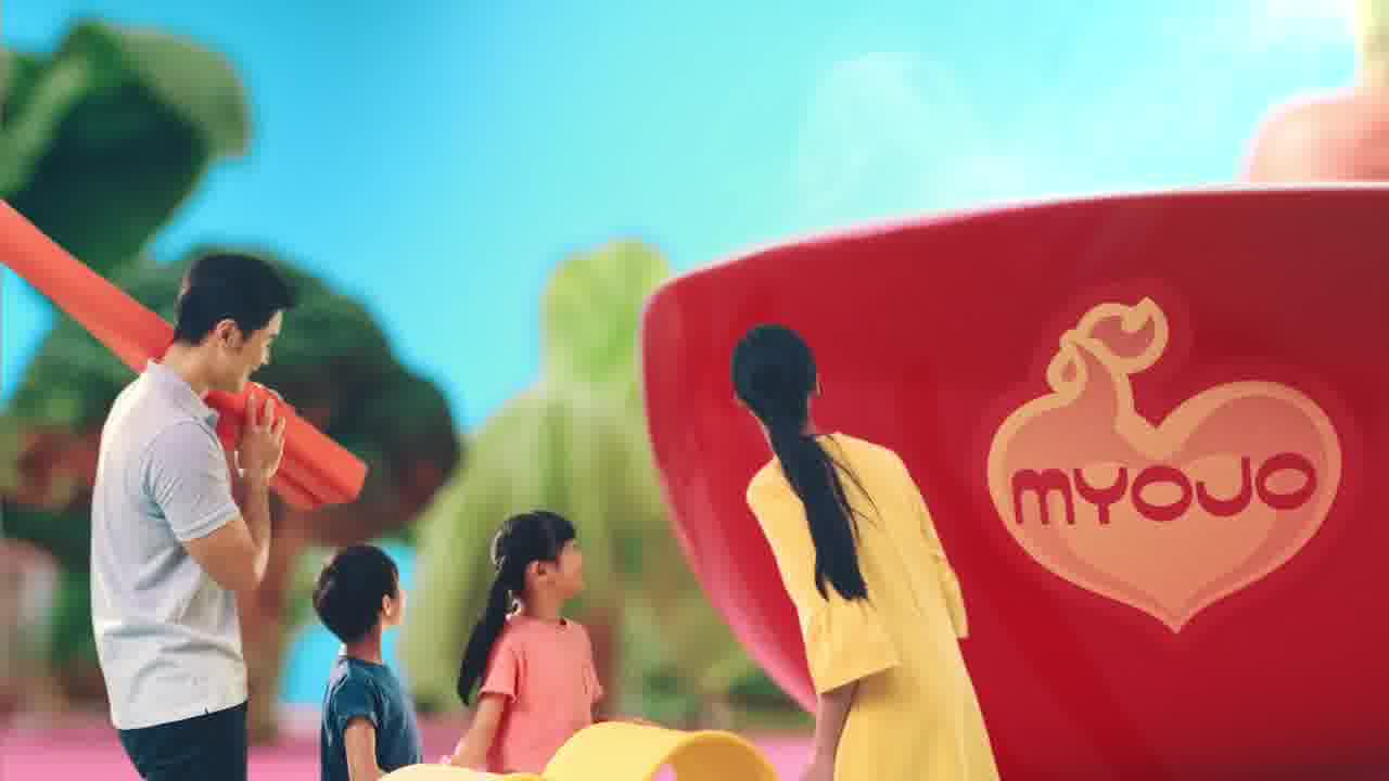 Myojo泡麵形象廣告-章魚寶第一次洗澡