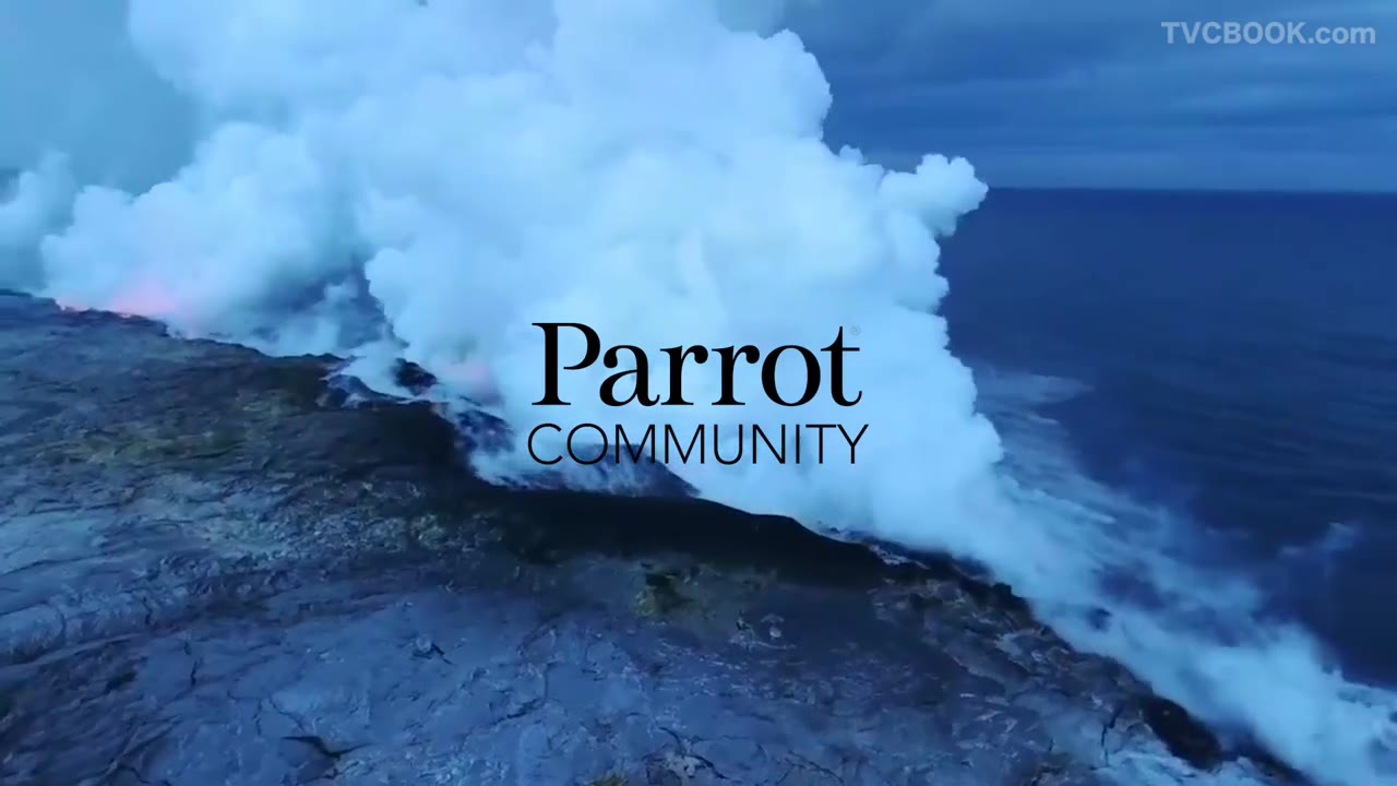 Flying Over a Volcanic Eruption! - Parrot Community