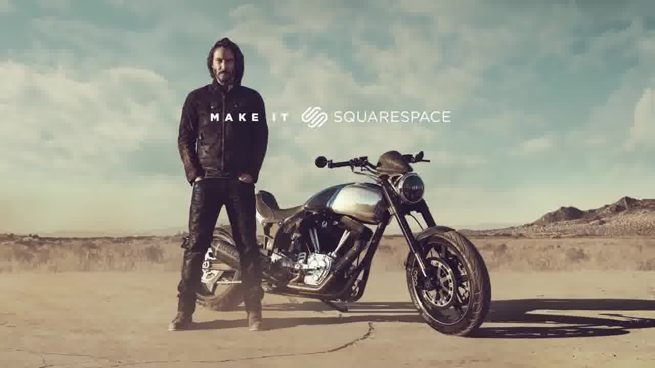 Рекламный ролик Squarespace с Киану Ривзом для Супербоул 2018