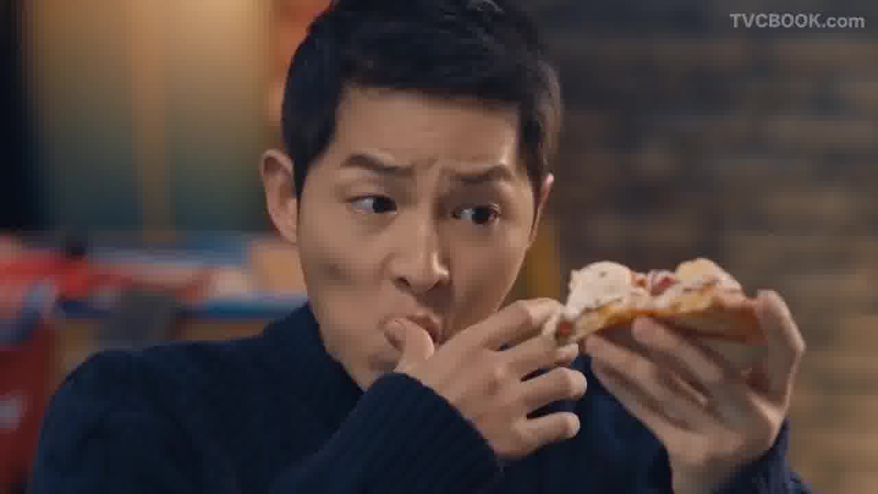 宋仲基，朴宝剑达美乐披萨 燉猪肉比萨 冬天篇-CF송중기,박보검 도미노피자 브레이즈드포크피자 겨울편15s 2016