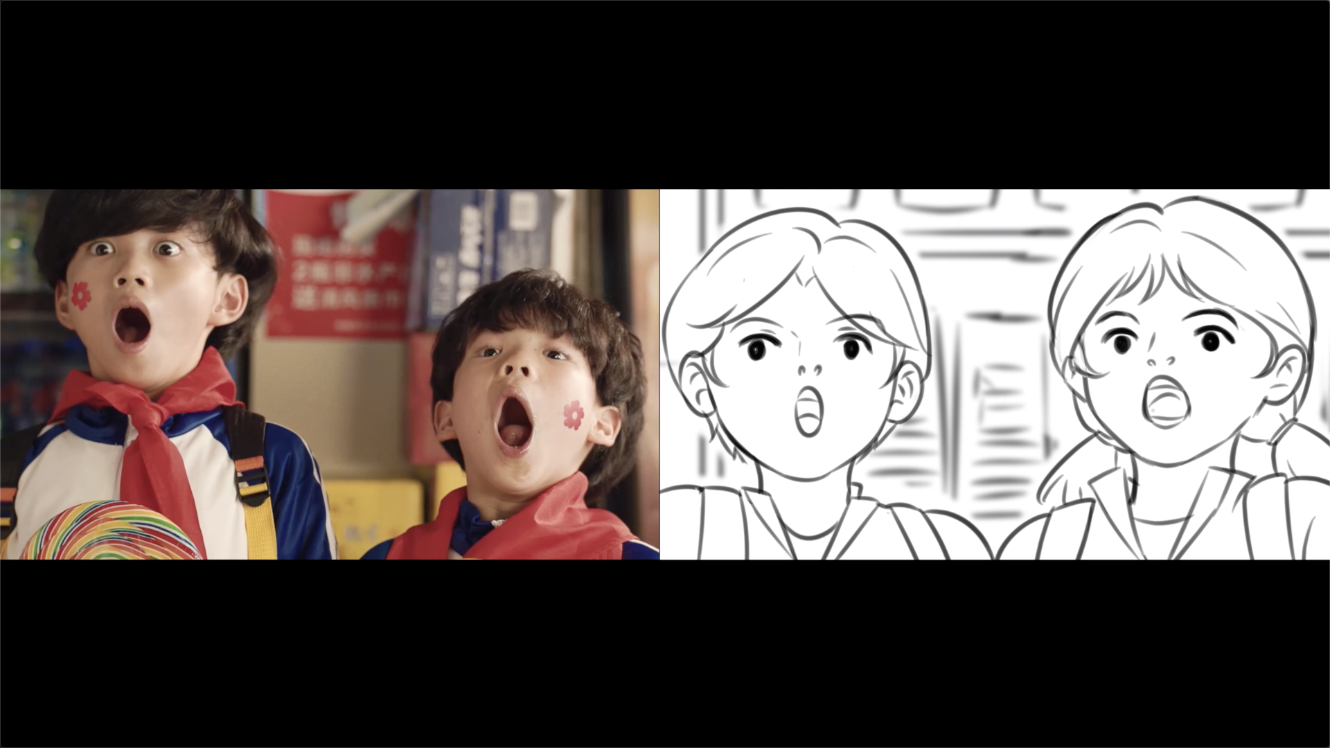 腾讯公益《珍强正传》港风文艺爱情短片小红花广告分镜
