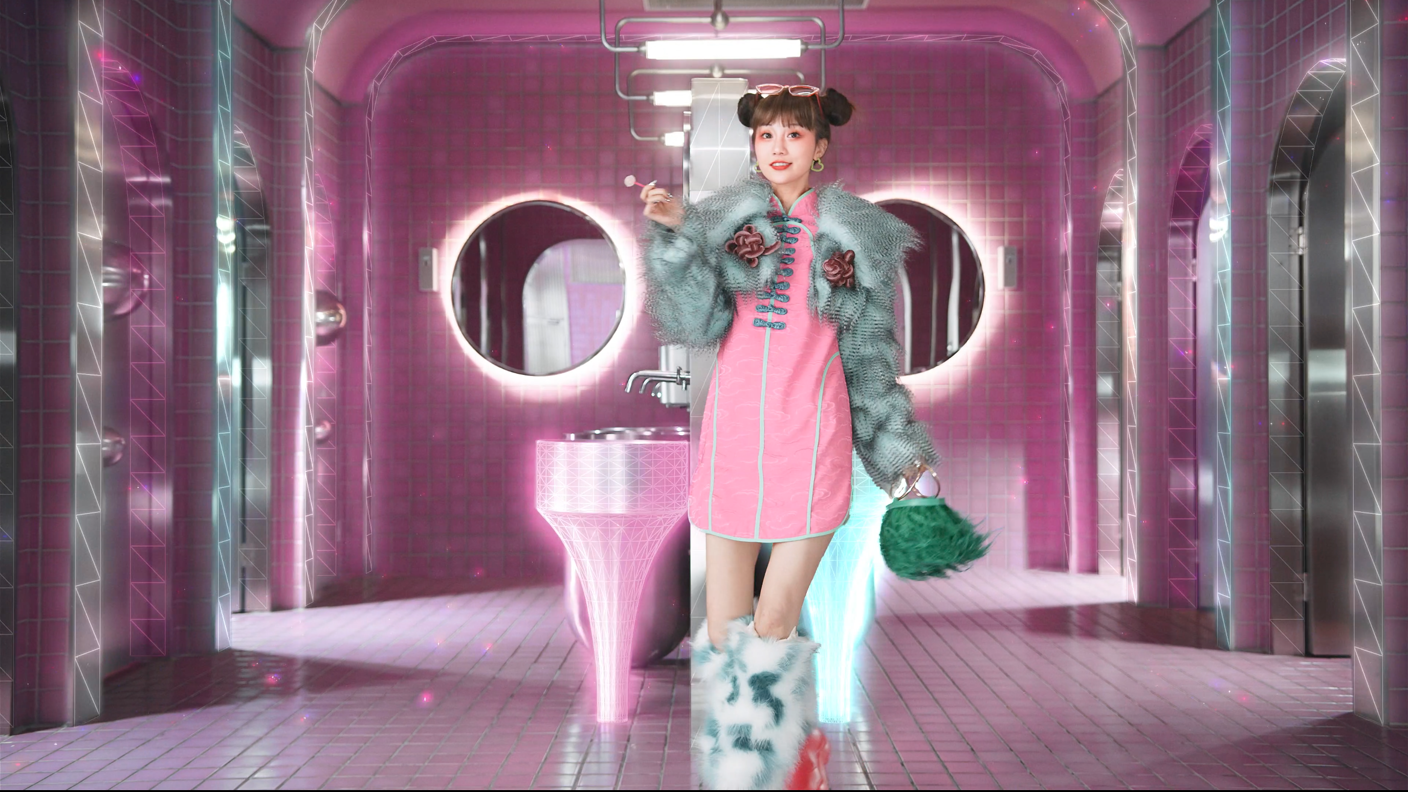 M.A.C眼影盘彩妆广告