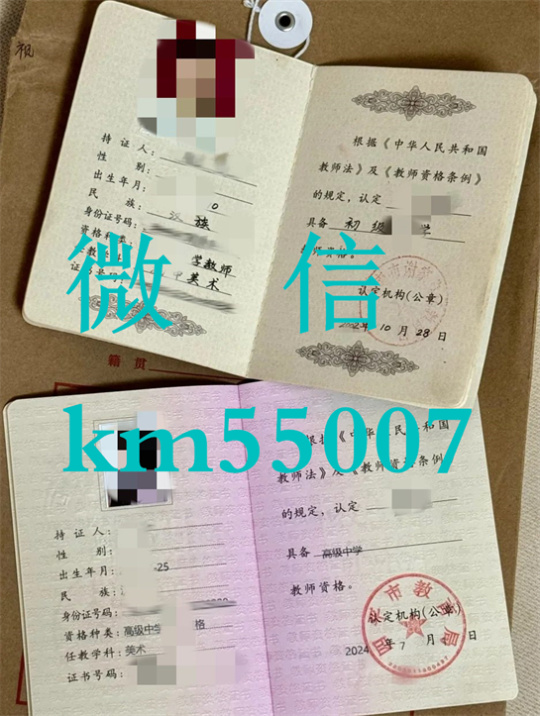 教师证样本 教师资格证书样本图片 办证刻章 高级中学教师资格证 大学教师资格证
